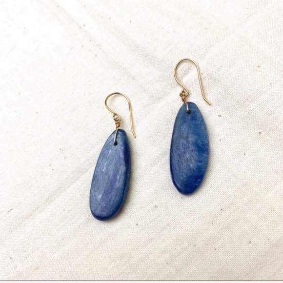Genuine Kyanite Earrings - Picture 7 of 12